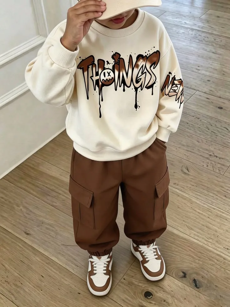Veste col rond en coton
