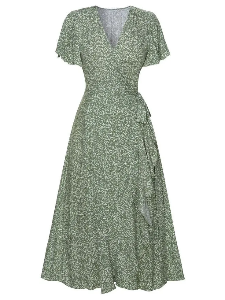Robe en viscose — Camel