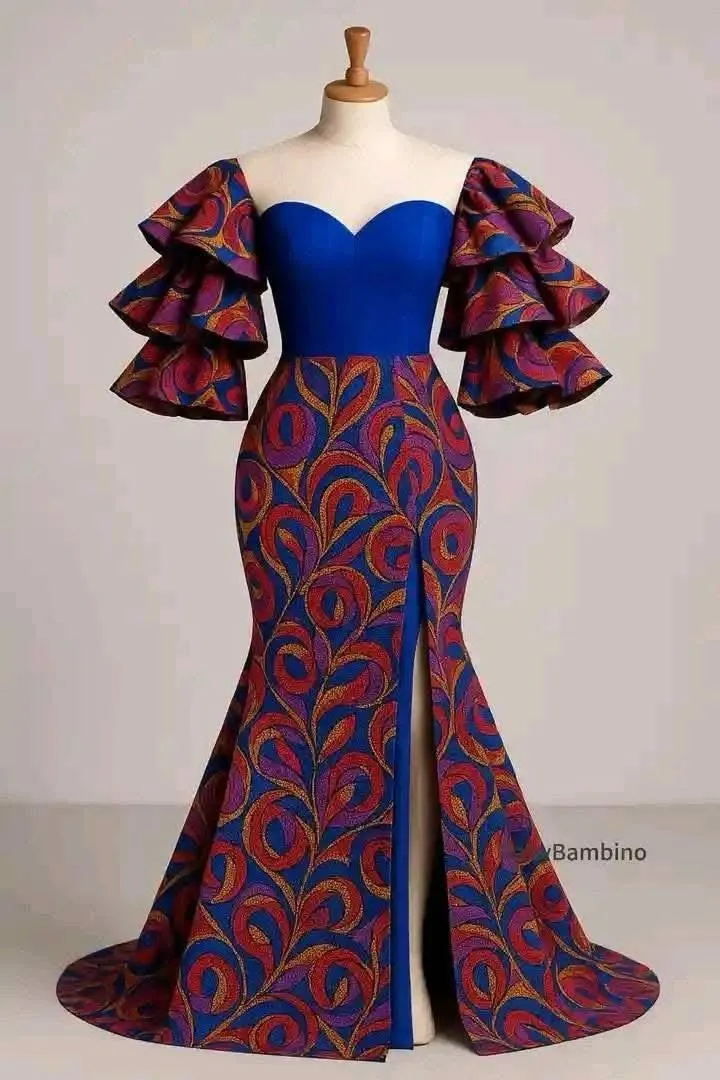 Robe en wax imprimée