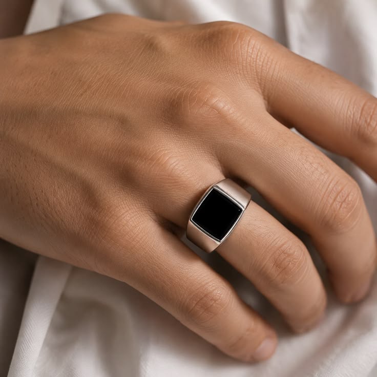 Bague acier — Charbon n°2