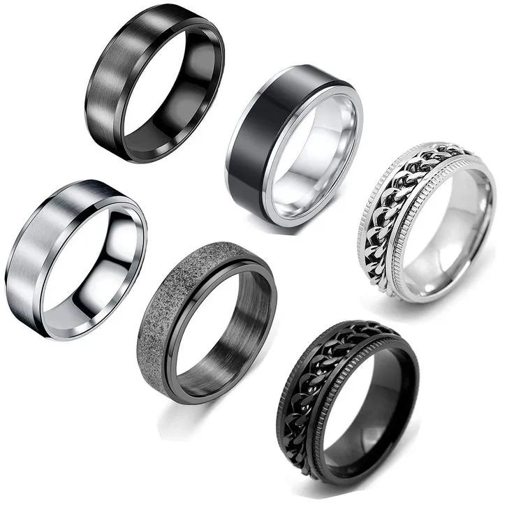 Bague acier — Bordeaux